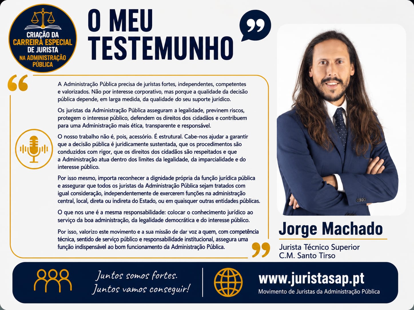 Testemunho de Jorge Machado