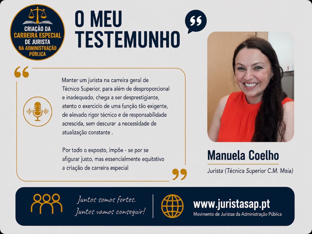 Testemunho de Manuela Coelho
