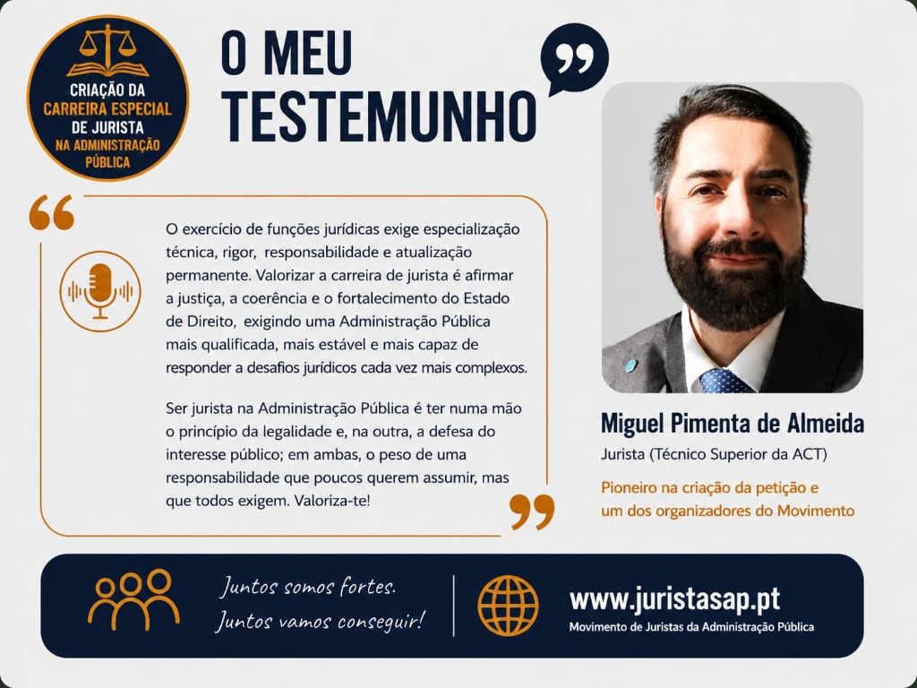 Testemunho de Miguel Pimenta de Almeida